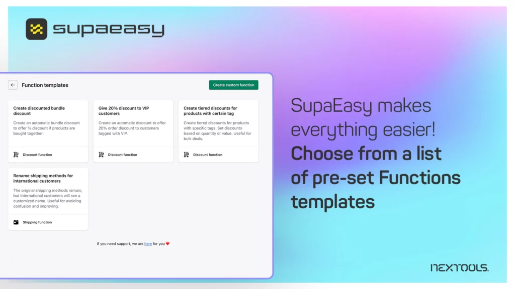 How to generate a Delivery Function with SupaEasy